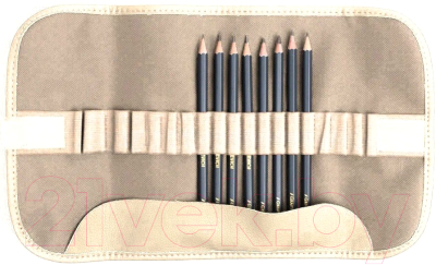 Набор простых карандашей Малевичъ Graf'Art / 830214 (8шт, бежевый)
