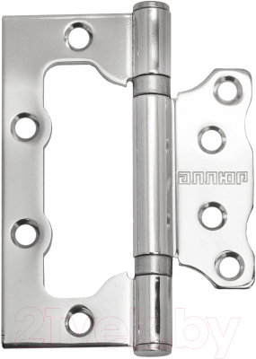 Изображение товара Комплект петель дверных Аллюр 100x75 2BB CP (2шт, хром, коробка)