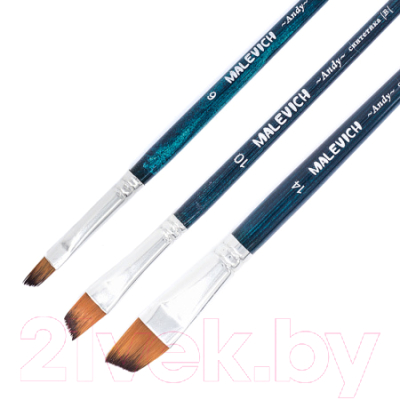 Изображение товара Кисть для рисования Малевичъ Andy №10 / 753210 (скошенная)