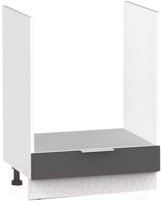 Шкаф под духовку Интермебель Микс Топ ШСРГ 850-33-600 без столешницы (графит серый)