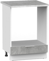 Шкаф под духовку Интермебель Микс Топ ШСРГ 850-33-600 (бетон/мрамор лацио светлый) - 