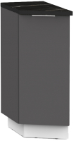 Шкаф-стол кухонный Интермебель Микс Топ ШСРЗ 850-47-300 (графит серый/тунис) - 