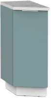 Шкаф-стол кухонный Интермебель Микс Топ ШСРЗ 850-47-300 (сумеречный голубой/мрамор лацио светлый) - 