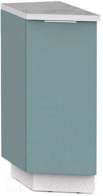 Шкаф-стол кухонный Интермебель Микс Топ ШСРЗ 850-47-300 (сумеречный голубой/мрамор лацио светлый)