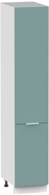 Шкаф-пенал кухонный Интермебель Микс Топ П 2140-2-400 (сумеречный голубой)