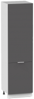 Шкаф-пенал кухонный Интермебель Микс Топ П 2140-2-500 (графит серый) - 
