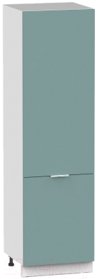 Шкаф-пенал кухонный Интермебель Микс Топ П 2140-2-600 (сумеречный голубой)