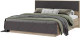 Двуспальная кровать Стендмебель Даллас КР 02 180x200 (софт графит/дуб каньон) - 