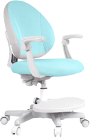 Кресло детское Anatomica Arriva с подлокотниками и подставкой для ног (светло-голубой) - 