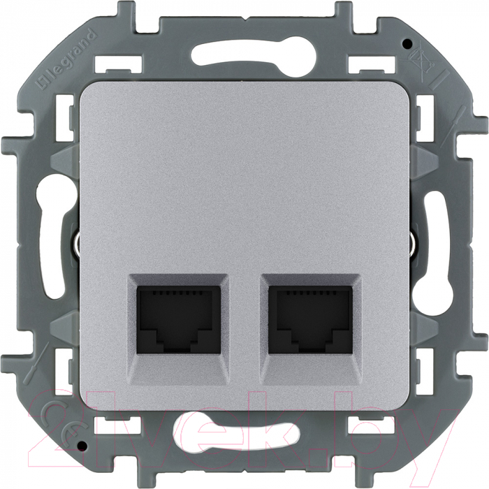 Розетка Legrand Inspiria 673837 (алюминий)