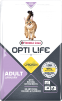 Сухой корм для кошек Opti Life Для поддержание здоровья мочевыводящих путей. Курица / 441317 (2.5кг) - 