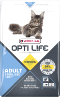 Сухой корм для кошек Opti Life Для стерилизованных кошек, курица / 441321 (7.5кг) - 