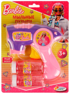 Изображение товара Набор мыльных пузырей Играем вместе Пистолет Бабрби / 2104V041-BRBXTR