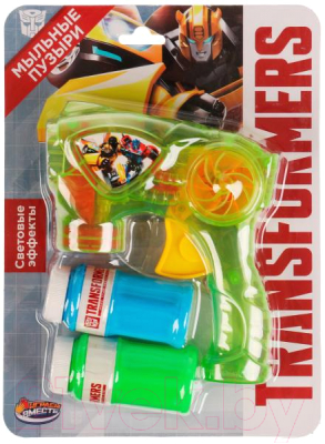 Изображение товара Набор мыльных пузырей Играем вместе Пистолет Трансформеры / 2104V051-TRF