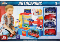 Автосервис игрушечный Играем вместе С 4 машинками / B239399-R1 - 