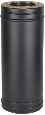 Труба дымохода КПД Сэндвич 500мм 120х200 (черный)