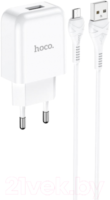 Зарядное устройство сетевое Hoco N2 USB / 28852 (белый)