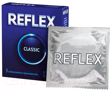 Презервативы reFLEX Classic из натурального латекса в смазке №3