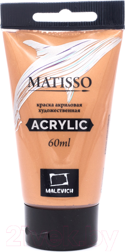 Акриловая краска Малевичъ Matisso / 617231 (60мл, бронза)