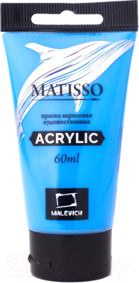 Изображение товара Акриловая краска Малевичъ Matisso / 617035 (60мл, небесно-голубой)