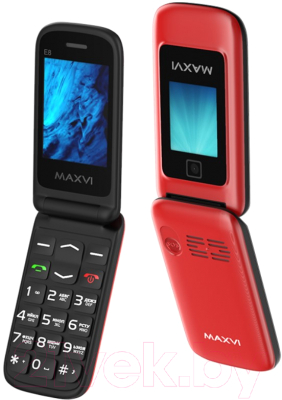Мобильный телефон Maxvi E8 (красный)