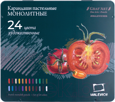 Набор пастельных карандашей Малевичъ Graf'Art / 810022 (24цв)