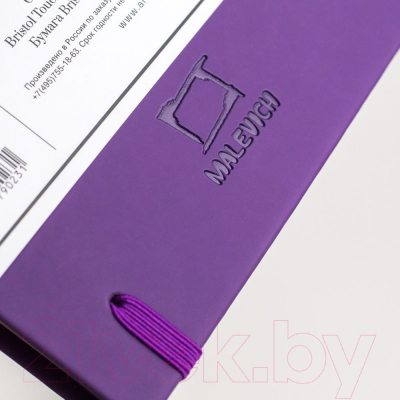 Скетчбук Малевичъ Bristol Touch / 401236 (40л, фиолетовый)