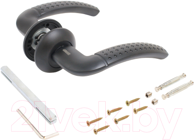 Изображение товара Ручка дверная Аллюр Арт Фостер BL 16150 (матовый черный)