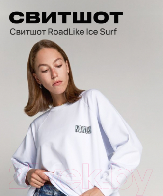Свитшот RoadLike Ice Surf / 406721 (L, белый)