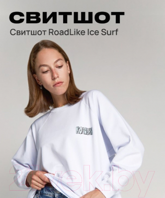 Свитшот RoadLike Ice Surf / 406720 (M, белый)