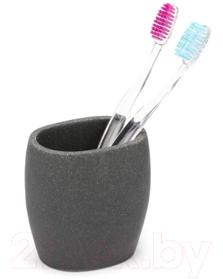 Стакан для зубной щетки и пасты Wenko Puro Anthracite 22023100C