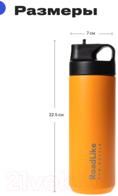 Термос для напитков RoadLike Run / 401060 (550мл, оранжевый)
