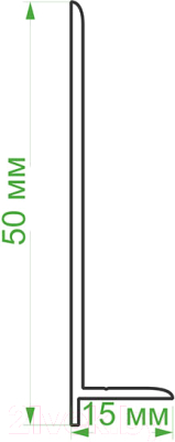 Плинтус Grace Flex самоклеящийся (3м, серый)