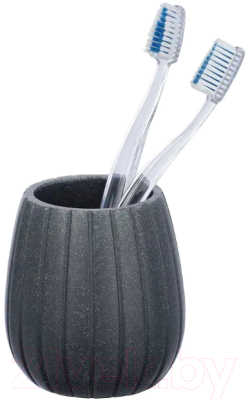 Стакан для зубной щетки и пасты Wenko Cantaloup 23317100 (антрацит)