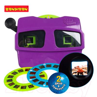 Игрушка детская Bondibon 3D очки / ВВ5687 (фиолетовый)