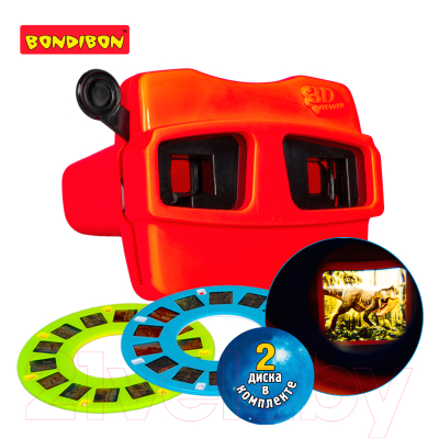 Изображение товара Игрушка детская Bondibon 3D очки / ВВ5691 (красный)