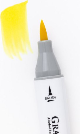Маркер перманентный Малевичъ GrafArt Brush 190051 (лимонный)