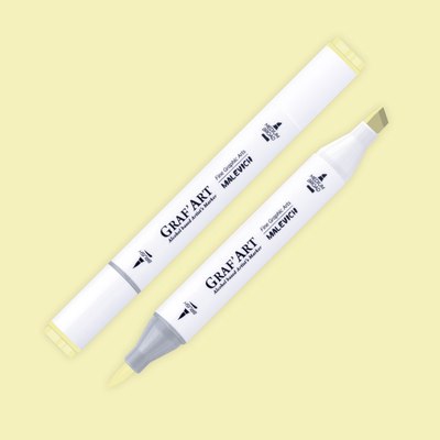 Маркер перманентный Малевичъ GrafArt Brush 190013 (ванильный) - 