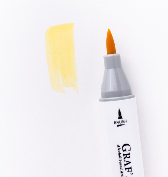 Маркер перманентный Малевичъ GrafArt Brush 190013 (ванильный)