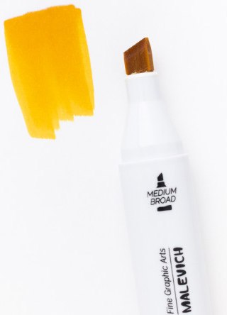 Маркер перманентный Малевичъ GrafArt Brush 190034 (золото)