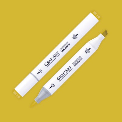 Маркер перманентный Малевичъ GrafArt Brush 190114 (фисташковый) - 