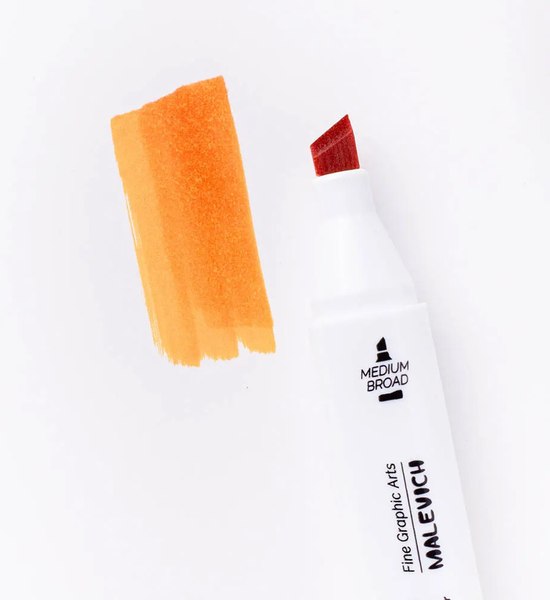 Маркер перманентный Малевичъ GrafArt Brush 190068 (персиковый)