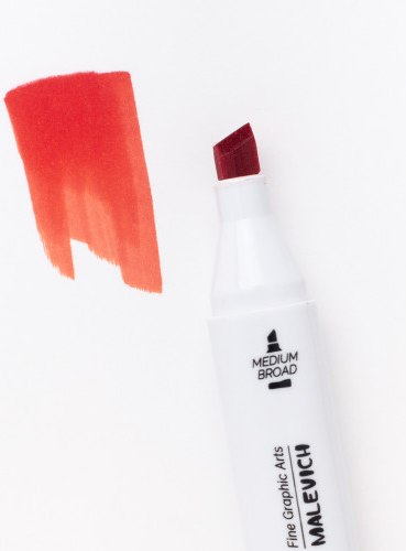 Маркер перманентный Малевичъ GrafArt Brush 190046 (красный светлый)