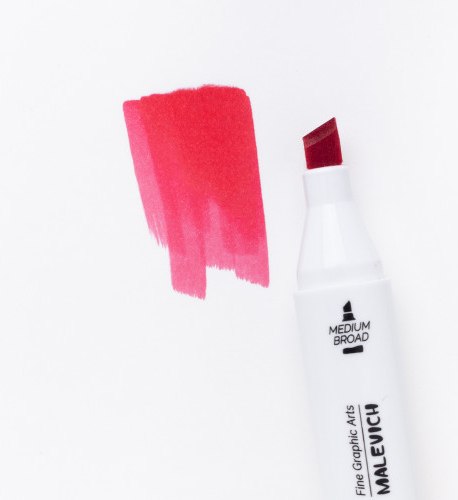 Маркер перманентный Малевичъ GrafArt Brush 190045 (красный)