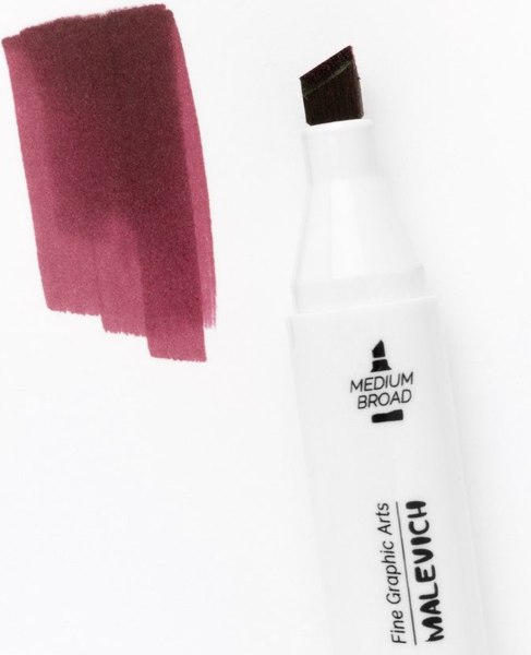 Маркер перманентный Малевичъ GrafArt Brush 190018 (вишневый)