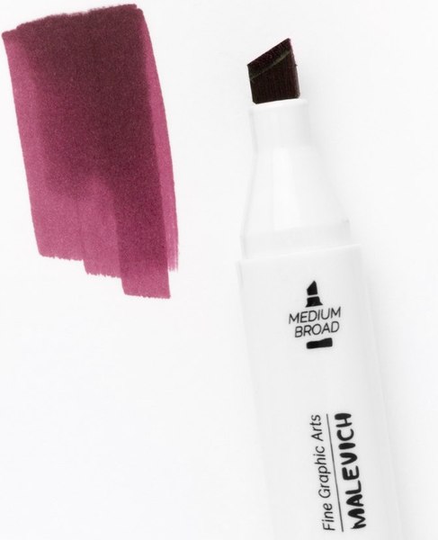 Маркер перманентный Малевичъ GrafArt Brush 190014 (винный осадок)