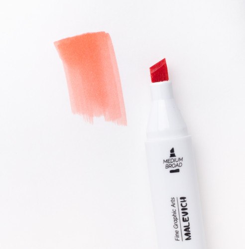 Маркер перманентный Малевичъ GrafArt Brush 190054 (лососевый)