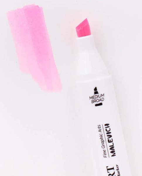 Маркер перманентный Малевичъ GrafArt Brush 190073 (розовый барби)