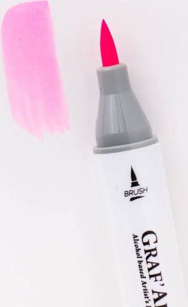Маркер перманентный Малевичъ GrafArt Brush 190073 (розовый барби)