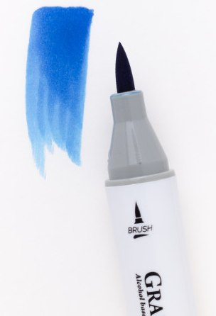 Маркер перманентный Малевичъ GrafArt Brush 190101 (синий кобальт)
